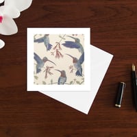 Image 2 of Five Hummingbirds art card
