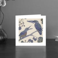 Image 1 of Kingfisher art card