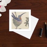 Image 2 of Nesting hummingbird art card