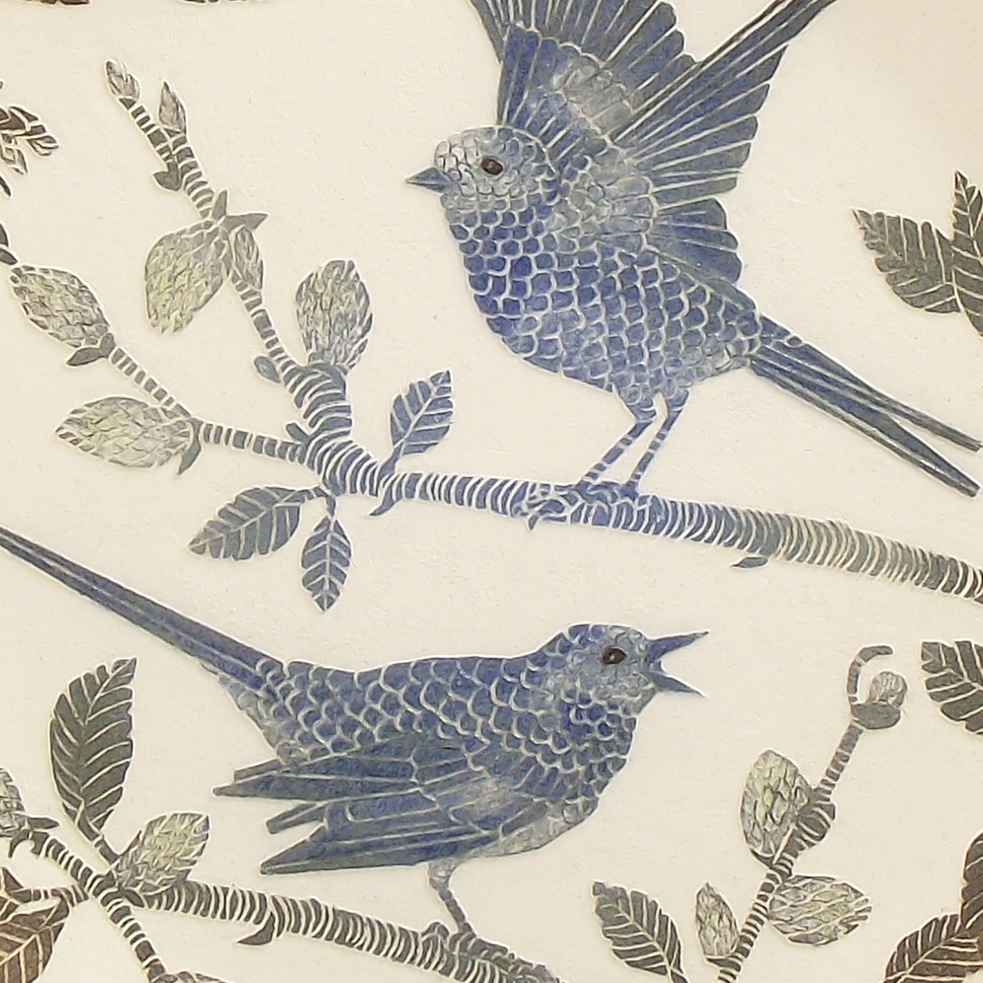Image of Pied wagtail art card