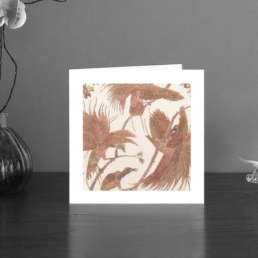 Image of Raggiana bird of paradise art card