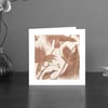 Raggiana bird of paradise art card