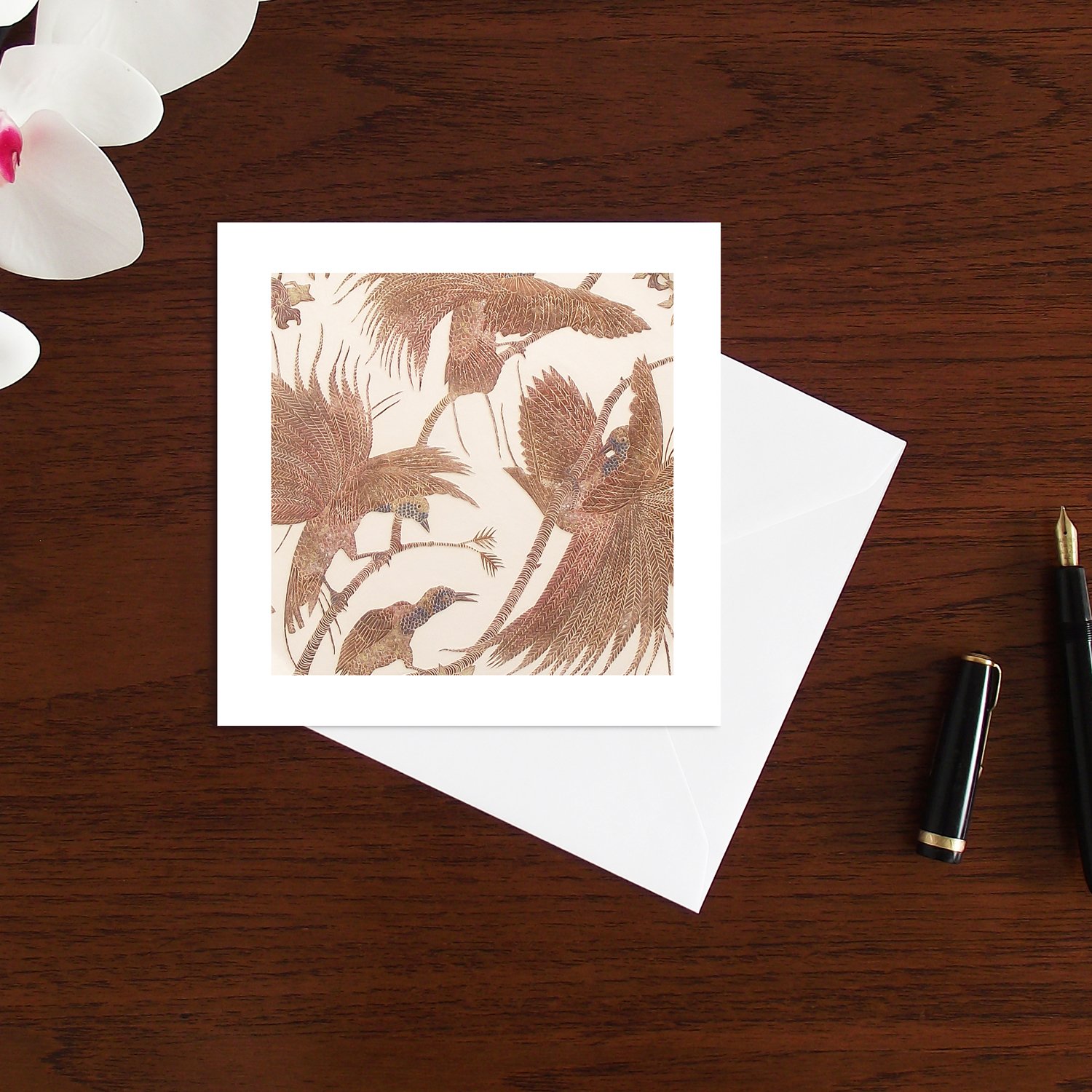 Image of Raggiana bird of paradise art card