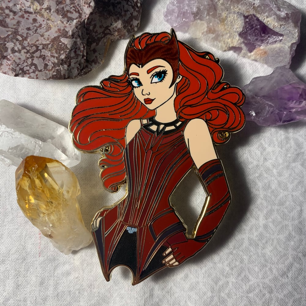 Red Witch Pin
