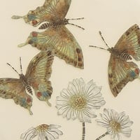Image 4 of Swallow tailed butterflies art card