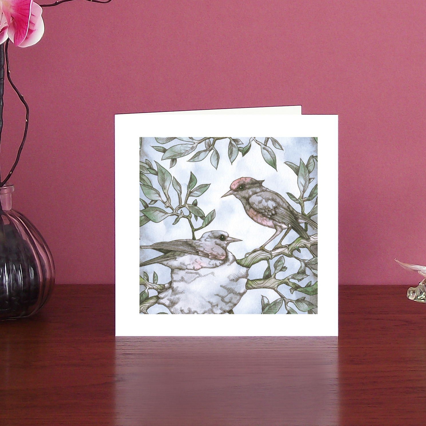 Image of Fairy wrens art card