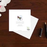 Image 3 of Empress brilliant hummingbird art card