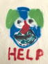 'HELP' Skater style t-shirt Image 2