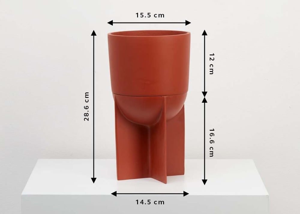 Image of Tall Eros Planter Terracotta by Moxon