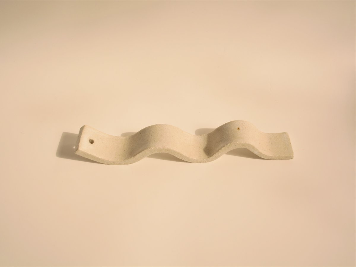 Image of Squiggle Incense Holder - White 