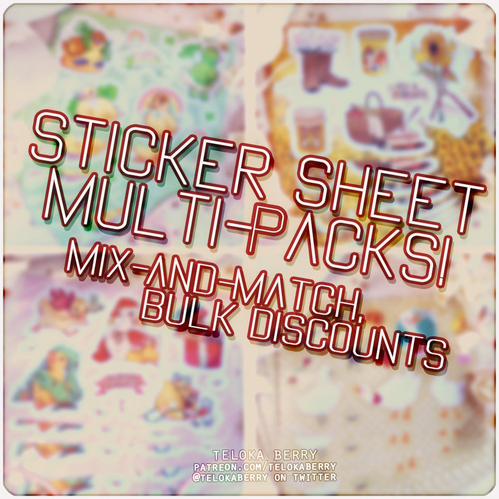 Image of discount multipack stickersheets