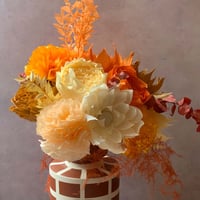 Image 1 of Autumn Bouquet- Peonies, Dahlias & Pom Poms