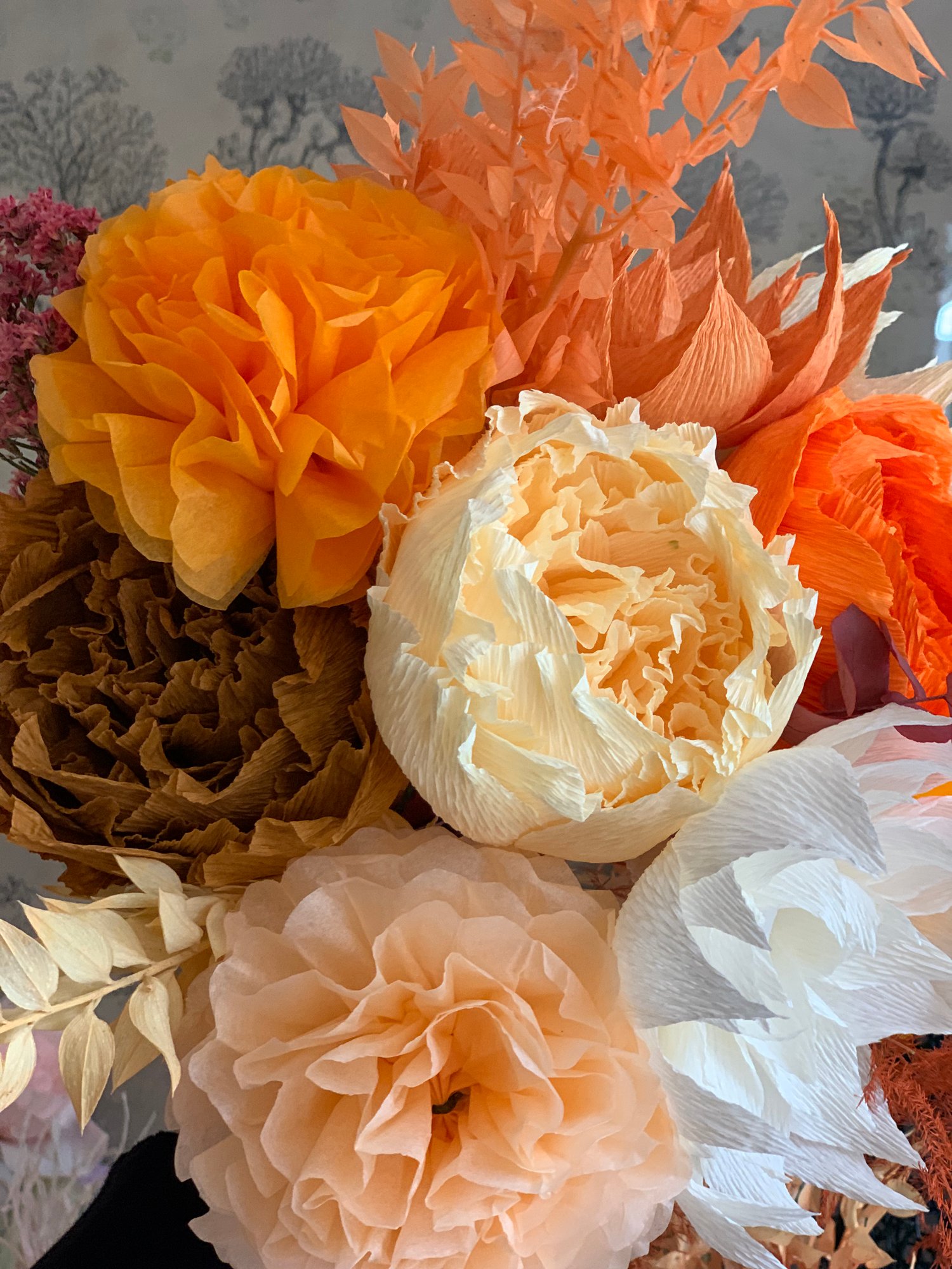 Image of Autumn Bouquet- Peonies, Dahlias & Pom Poms