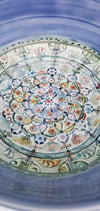 Large Handpainted Mandala Serving Bowl