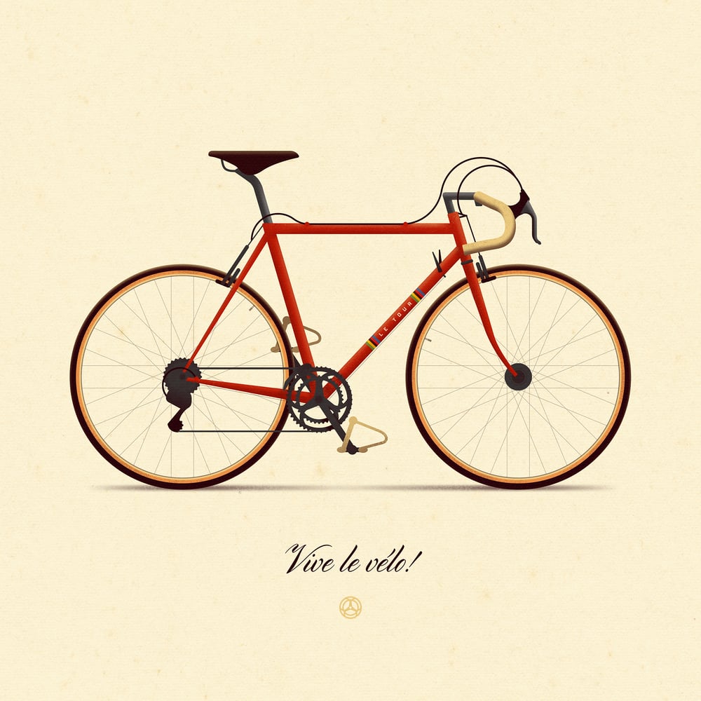 Image of Vive le vélo (Red)