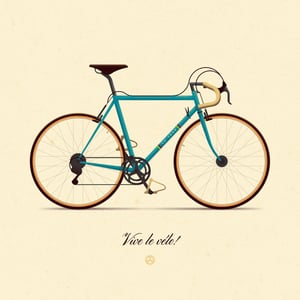 Image of Vive le vélo (Blue)