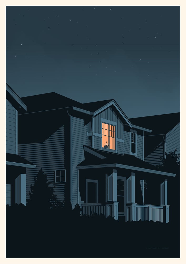 Image of Night Window Artprint