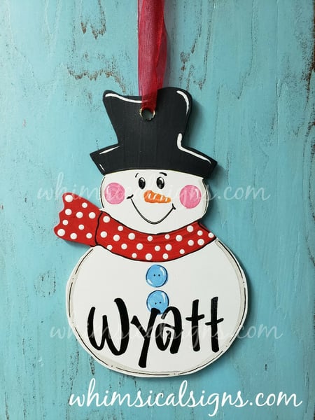 Image of Snowman Ornament - NEW