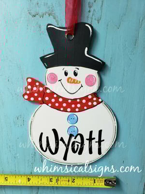 Image of Snowman Ornament - NEW