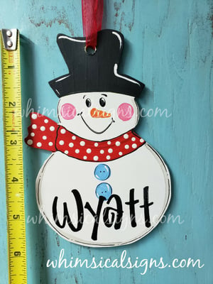 Image of Snowman Ornament - NEW