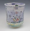 Soft Lavender Bhuddha Porcelain Tumbler