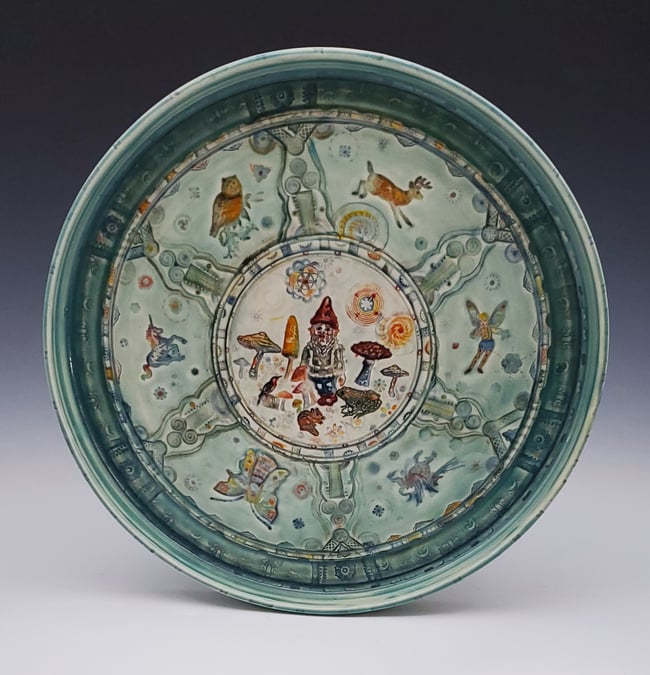 The Realm of the Gnomes Porcelain Platter