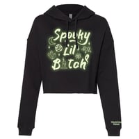 Image 1 of Spooky Lil Bitch Cropped Hoodie