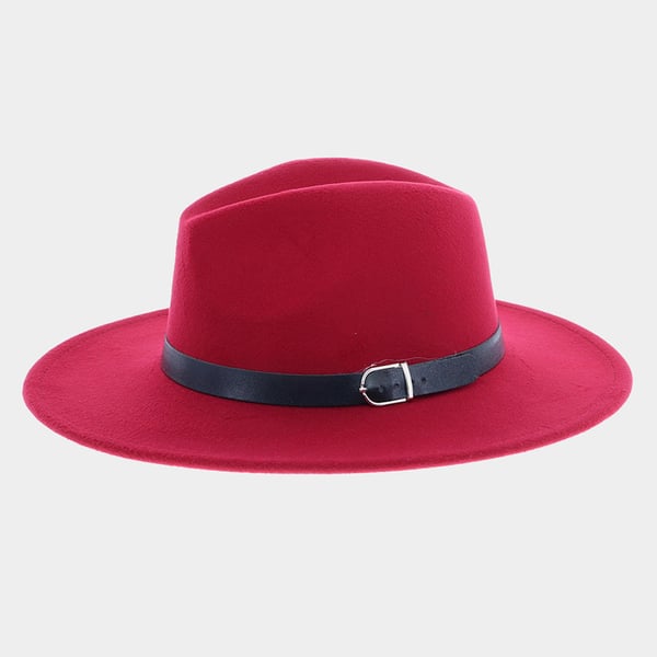 Image of Fedora (Burgundy with black band)