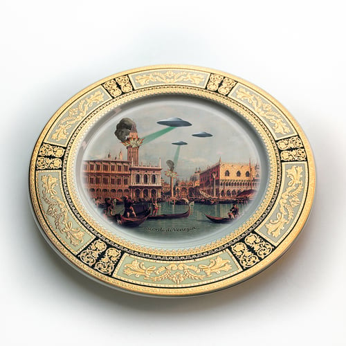 Image of Ricordi di Venezia - Fine China Plate - #0740