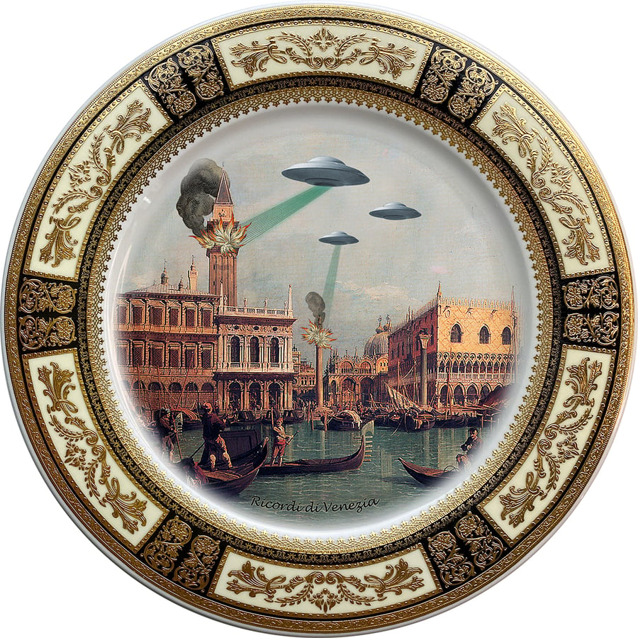 Image of Ricordi di Venezia - Fine China Plate - #0740