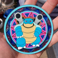 Image 1 of Stained glass Blastoise PIN