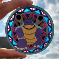 Image 4 of Stained glass Blastoise PIN