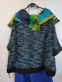 Image 4 of one of a kind...blue and green top/tunic