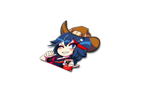 Image of Ryuko el Borracha or Normal Ryuko Sticker