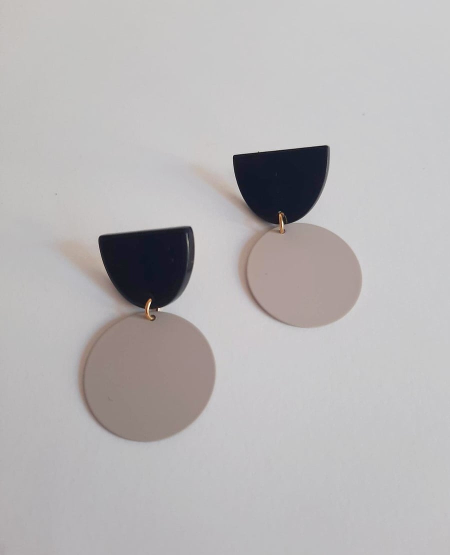 Image of Pendientes VENEZIA - Gris topo