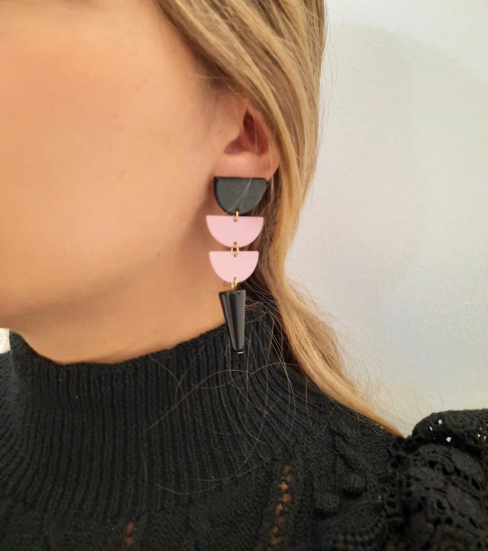 Image of Pendientes FIRENZE- Rosa bebé