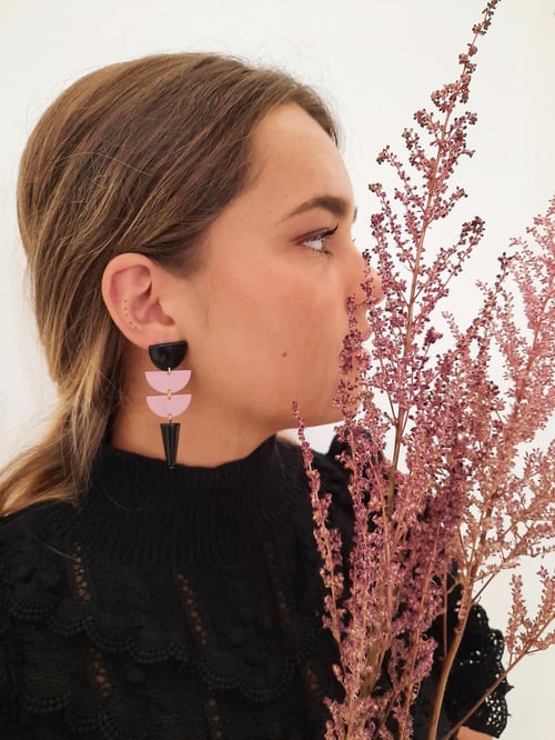 Image of Pendientes FIRENZE- Rosa bebé