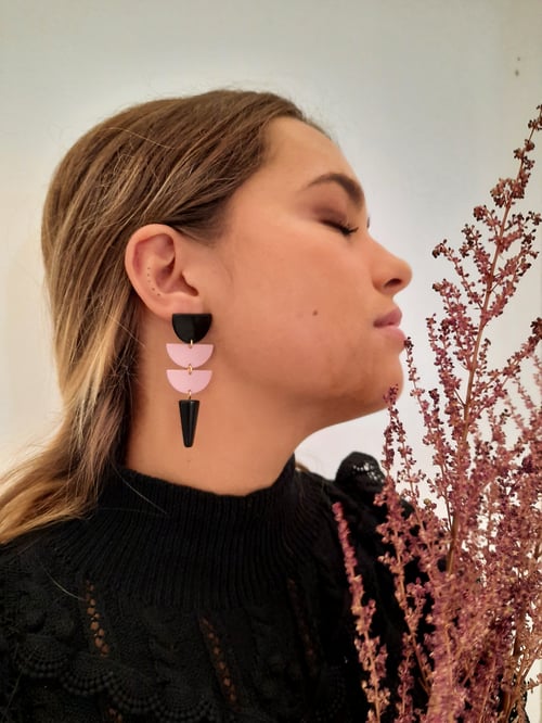 Image of Pendientes FIRENZE- Rosa bebé