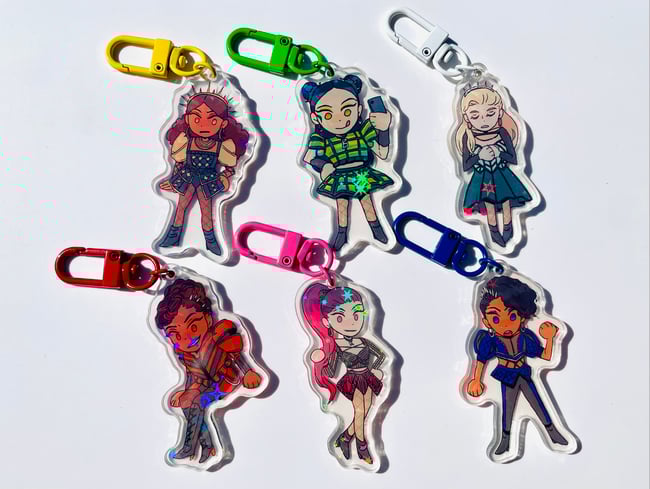 [ SIX ] Holographic Acrylic Charm Set