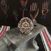 OVAL ALL SEEING MEXICAN BIKER RING