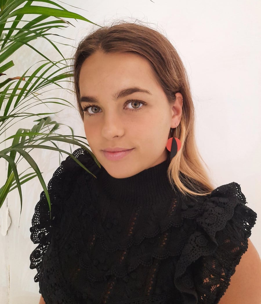 Image of Pendientes BOLOGNA- Coral