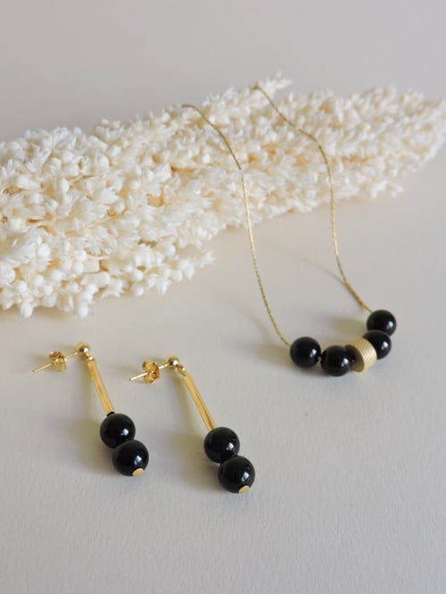 Image of Pendientes LEA- Onyx