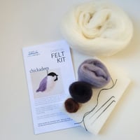 Image 3 of Chickadees - Needle Felting Kit