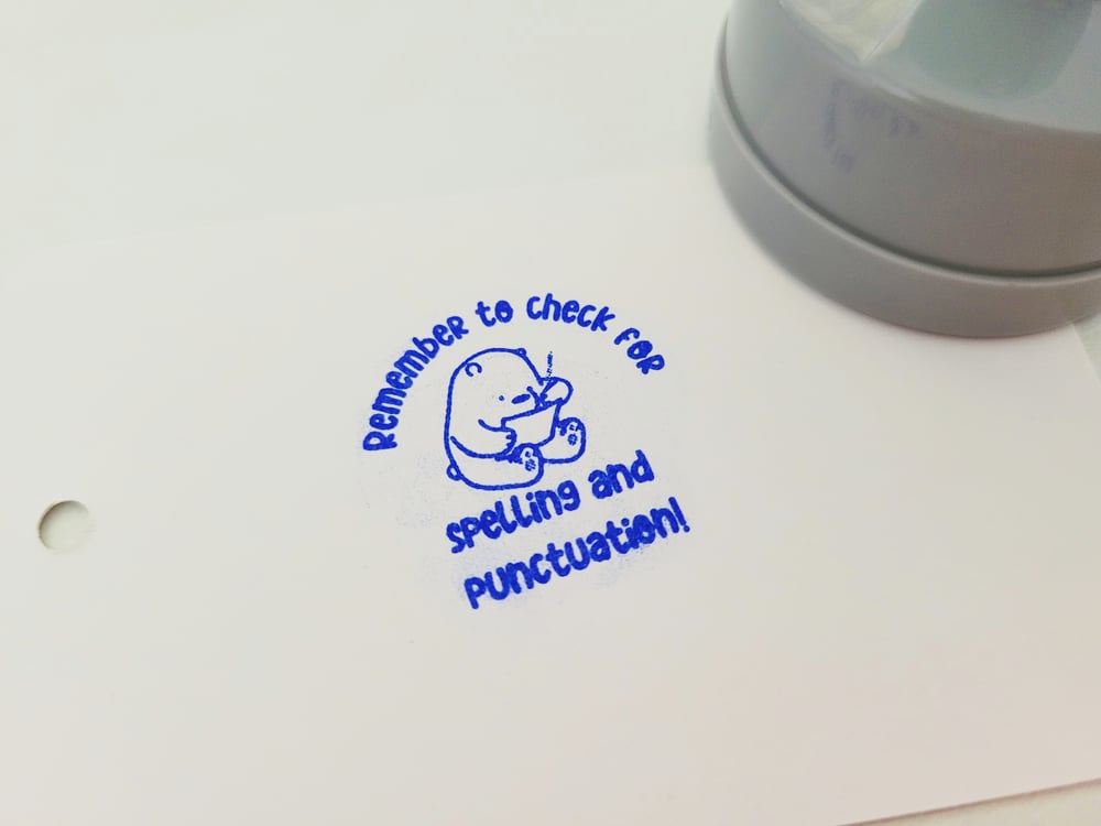Remember to Check for Spelling and Punctuation Stamp