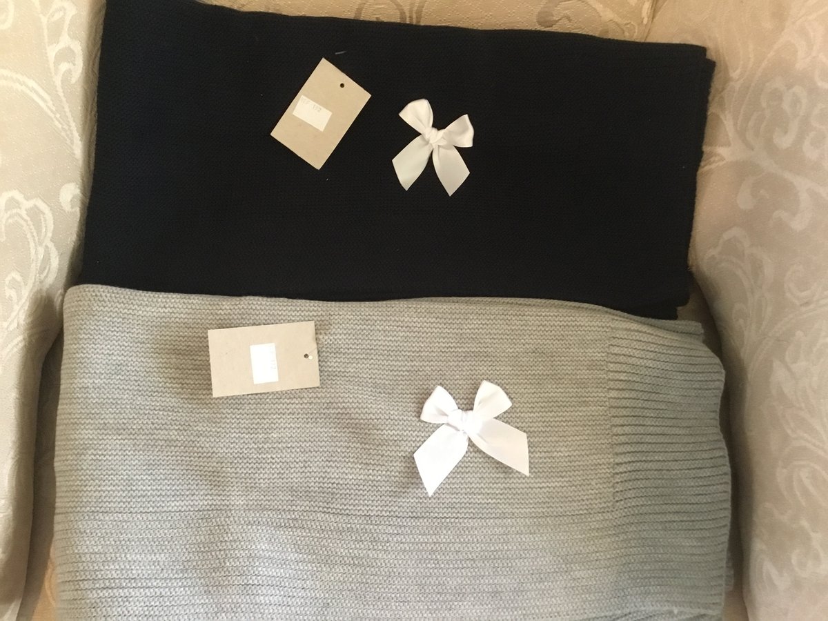Spanish Baby Boutique — Spanish baby blanket shawl knit