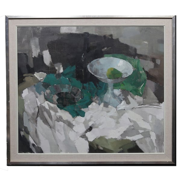 Image of 1962 ,still Life Painting, J Van Den Hurk (1917 -2002) WAS £1,200.00