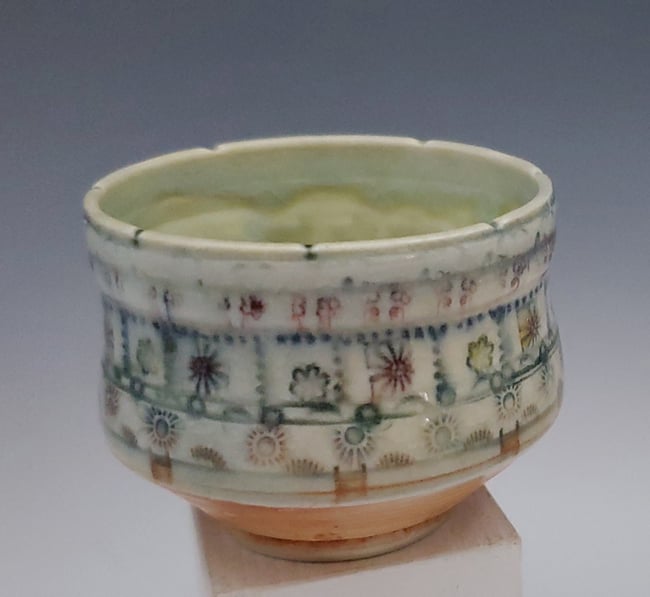 Small Woodfired Chicklet Tea Bowl