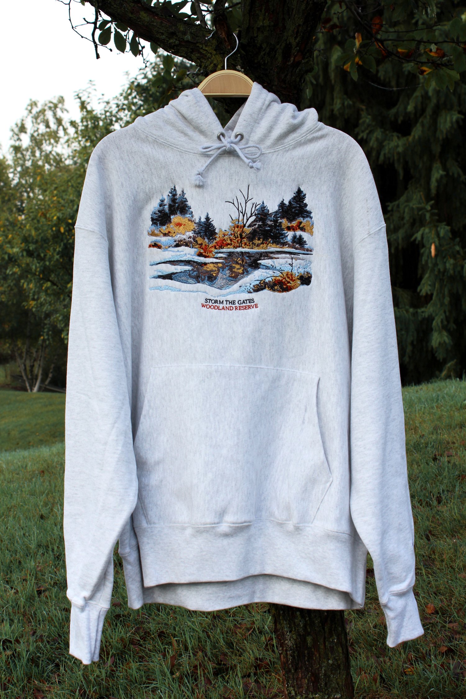 Image of WOODLAND RESERVE HOODED SWEATSHIRT (CHAMPION® REVERSE WEAVE)