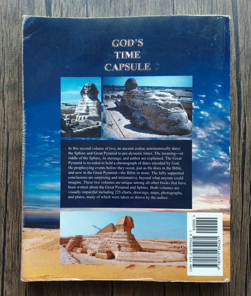 God's Time Capsule: The Great Pyramid and Sphinx of Giza Egypt - Volume II, by Ralph Lyman - SIGNED