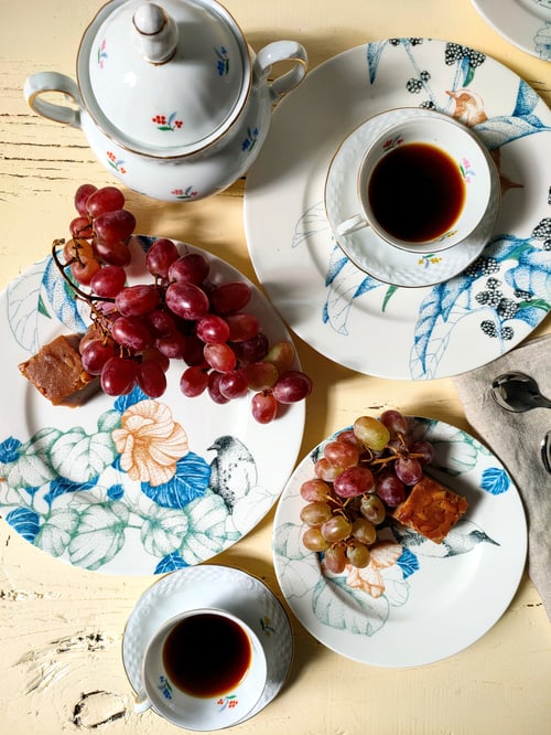 Image of Birds Song Dessert Plate A